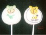 4160 Baby Bib Chocolate or Hard Candy Lollipop Mold